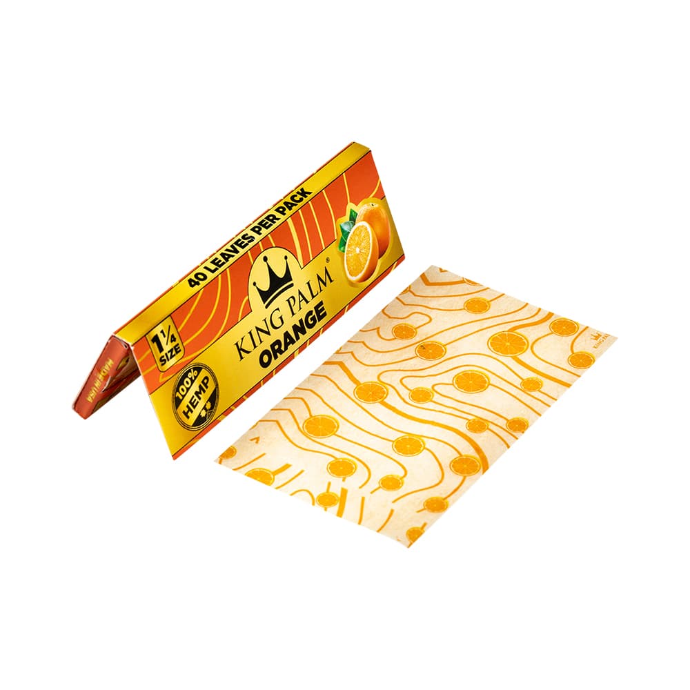 King Palm - Flavored Hemp Rolling Papers, 1-1/4 Size