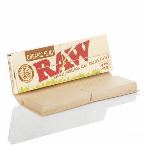 RAW - 'Organic', Connoisseur, 1-1/4" Papers + Tips