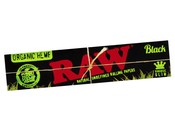 RAW - 'Black Organic Hemp', Kingsize Slim