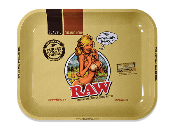 RAW - Rolling Tray, Metal, Girl