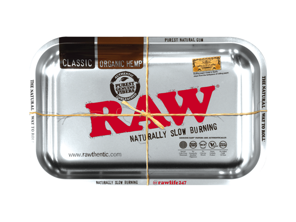 RAW - Rolling Tray, Metal, Classic Chrome