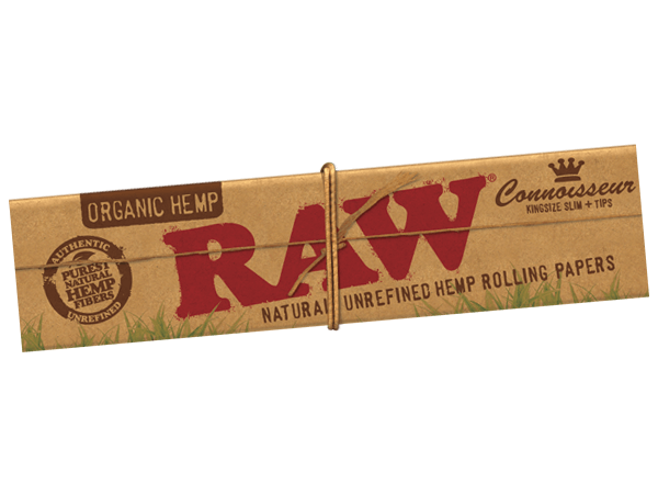 RAW - 'Organic', Connoisseur, Kingsize Slims Papers + Tips