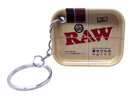RAW - Keyring, Mini Metal Rolling Tray