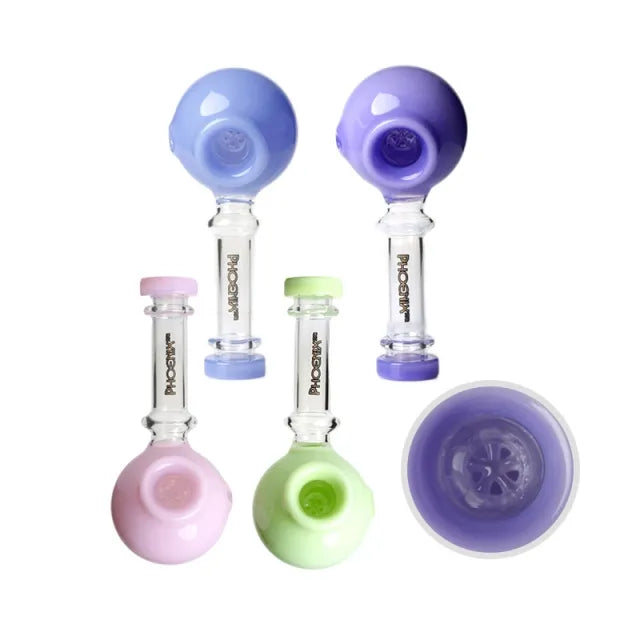 Phoenix Star - Pipe, Glass, 13cm Spoon with Honeycomb Screen