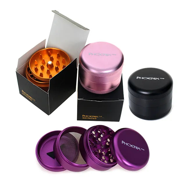Phoenix Star - Grinder, 64mm Rounded and Sandblasted, 4-pc
