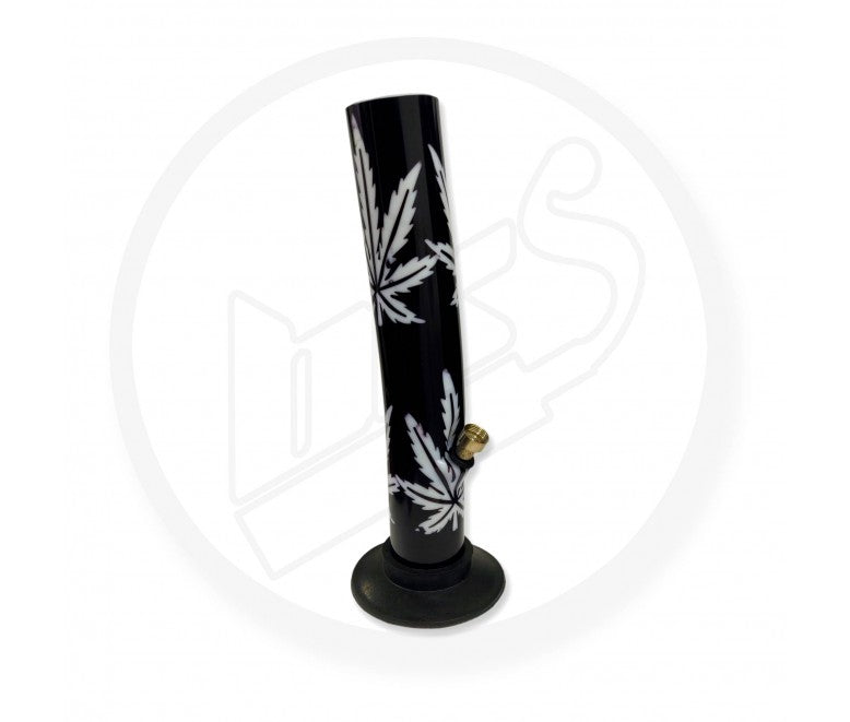 Waterpipe, Acrylic, 30cm - Leaner, Leaves