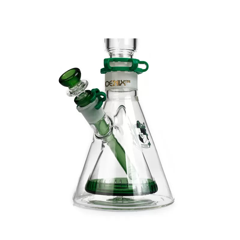 Phoenix Star - Waterpipe, Glass, 40cm Double Beaker Bong