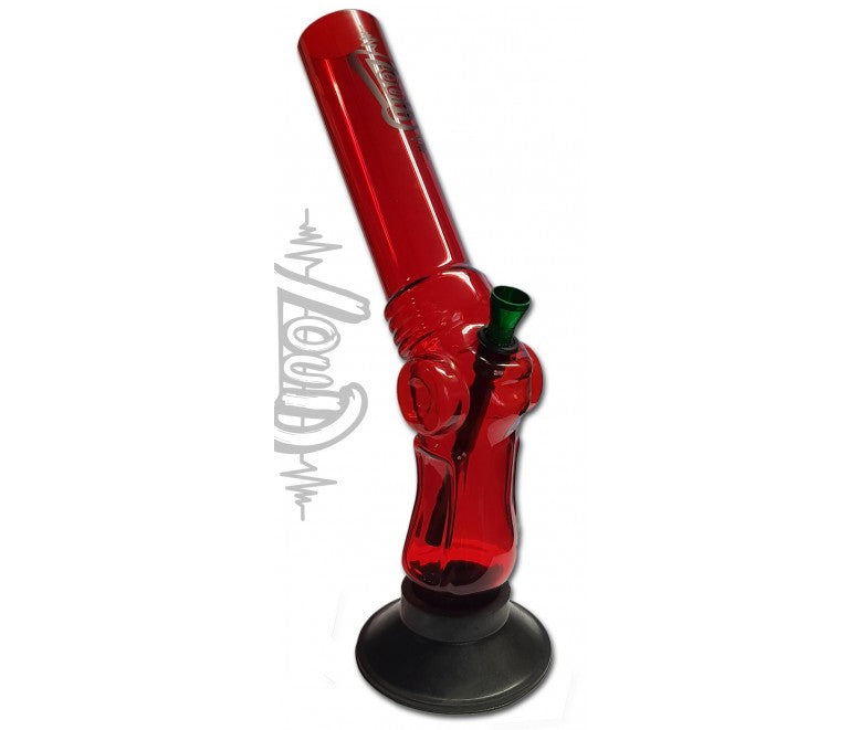 LOUD - Acrylic Waterpipe, 30cm Gun Grip Leaner