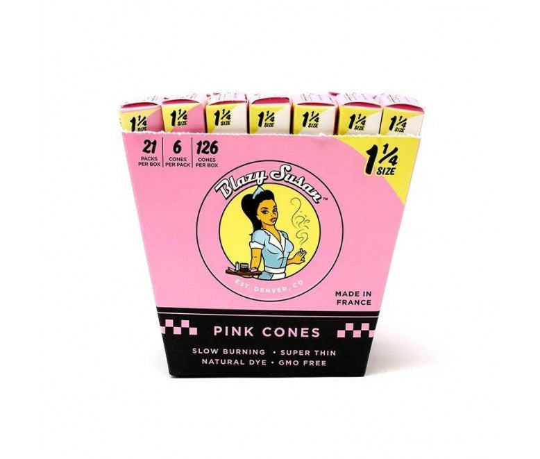 Blazy Susan - Pink, Cones, 1-1/4", 6-pack