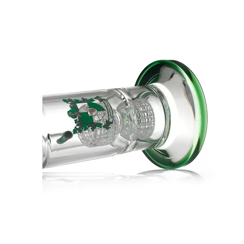 Phoenix Star - Waterpipe, Glass, 35cm Straight Double Matric Percolator with Freezable Coil