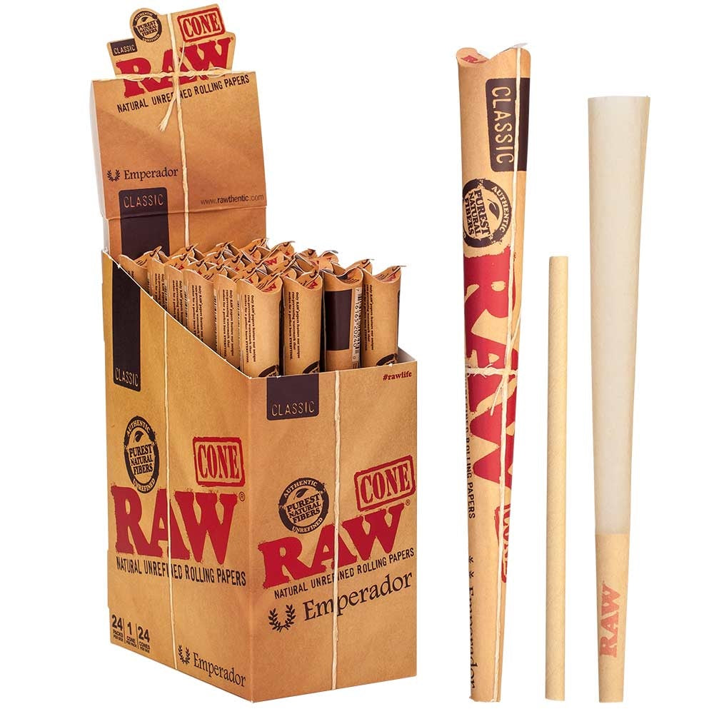 RAW - Cone, Classic, Emperador - (22cm Long)