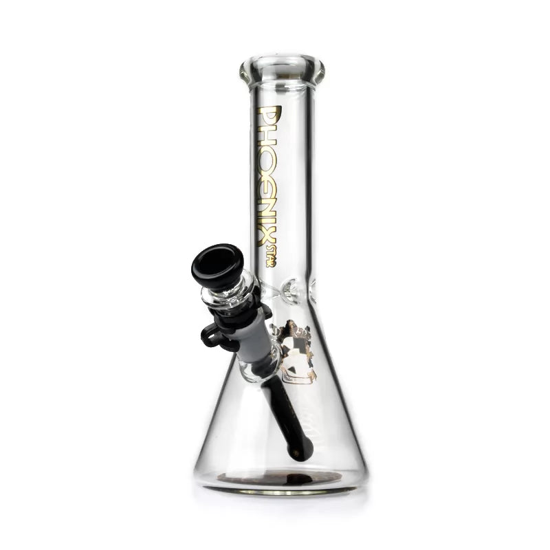 Phoenix Star - Waterpipe, Glass, 25cm Beaker, Coloured Downstem and Bowl