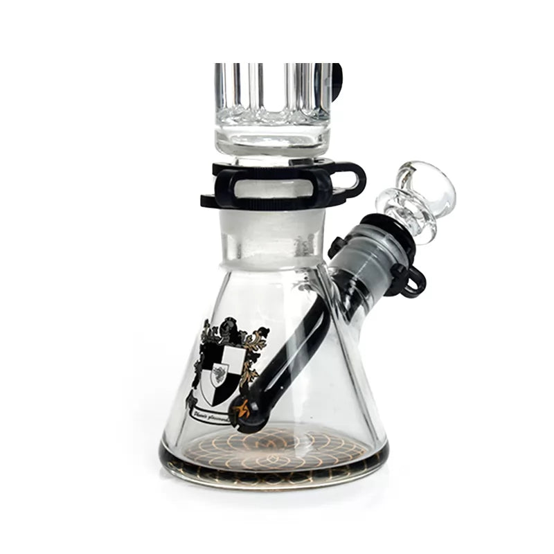 Phoenix Star - Waterpipe, Glass, 30cm Beaker, with Freezable 8 Armed Pillar Percolator