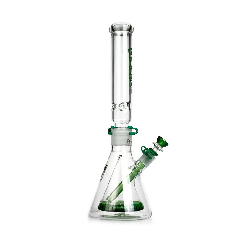 Phoenix Star - Waterpipe, Glass, 40cm Double Beaker Bong