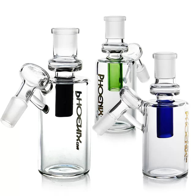 Phoenix Star - Ash Catcher, 45 Degree with Straight Tube, 14mm Male Joint