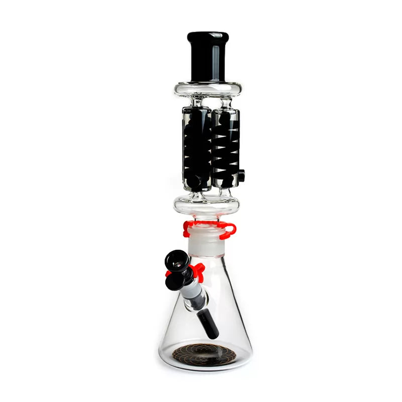Phoenix Star - Waterpipe, Glass, 40cm Beaker with Triple Freezable Coil