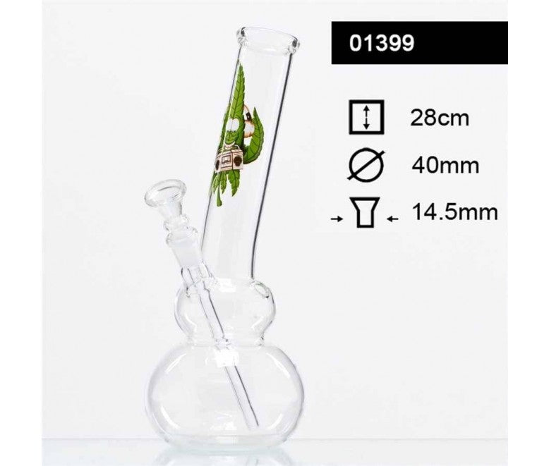 Waterpipe, Glass - 27cm Bubble, Cannamusic