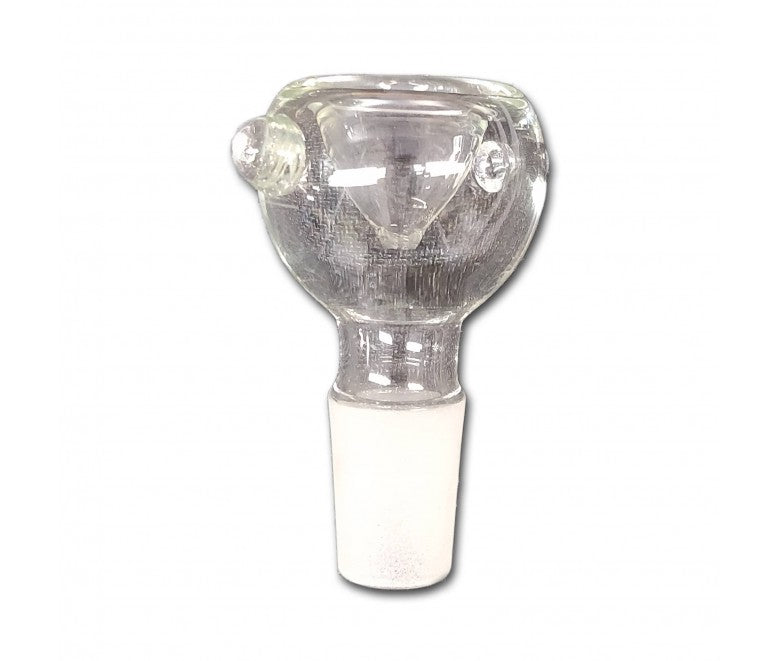 Flower Bowl, Glass, Male - Plain Round