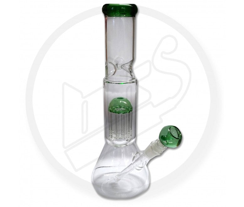 Waterpipe, Glass, Percolator Ice Pinch - 34cm
