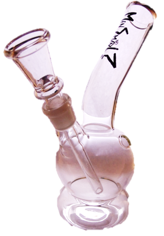 Waterpipe, Glass, LOUD Bubble Leaner - 18cm
