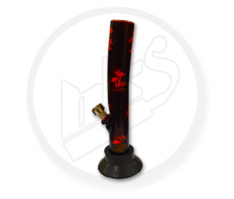 Waterpipe, Acrylic, Mini Mushroom Leaner - 20cm