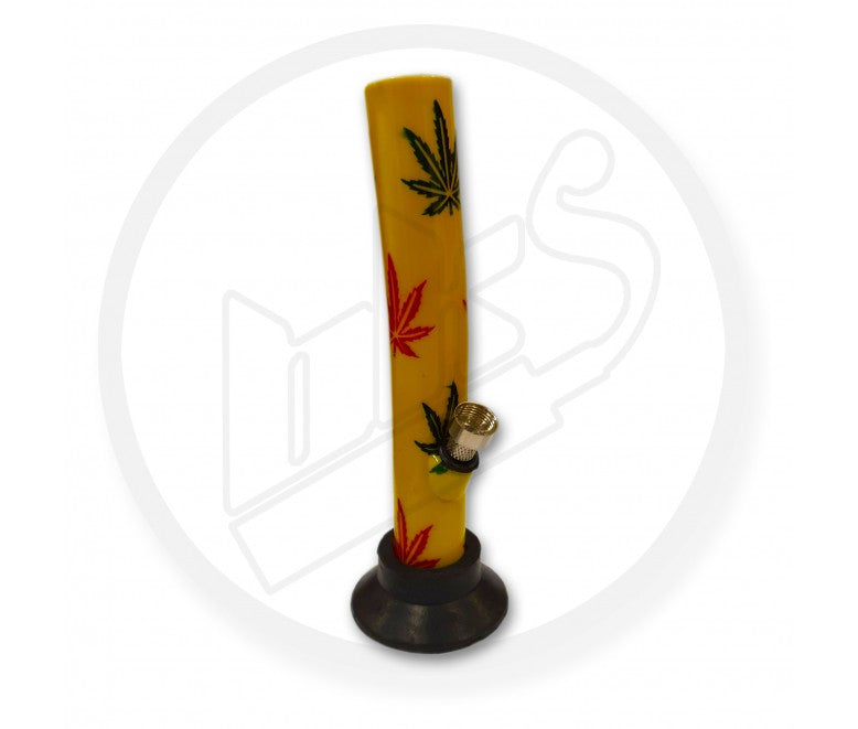 Waterpipe, Acrylic, Mini Coloured Leaf Leaner - 20cm