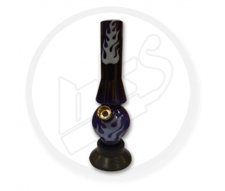 Waterpipe, Acrylic, Mini Flame Bubble - 20cm