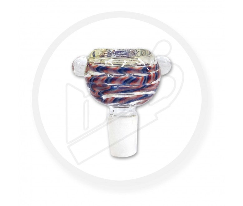 Flower Bowl, Glass, Male - Multi-Coloured Round