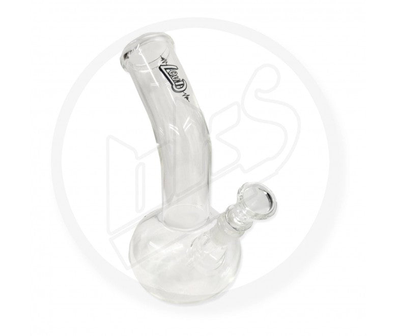 Waterpipe, Glass, LOUD Curved Leaner - 23cm