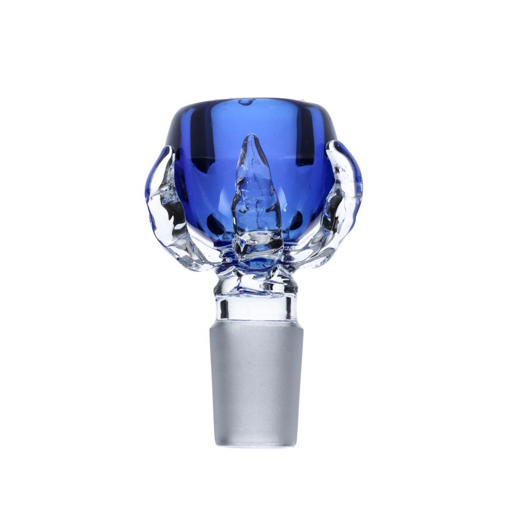 Flower Bowl - Glass Claw, 14mm Male