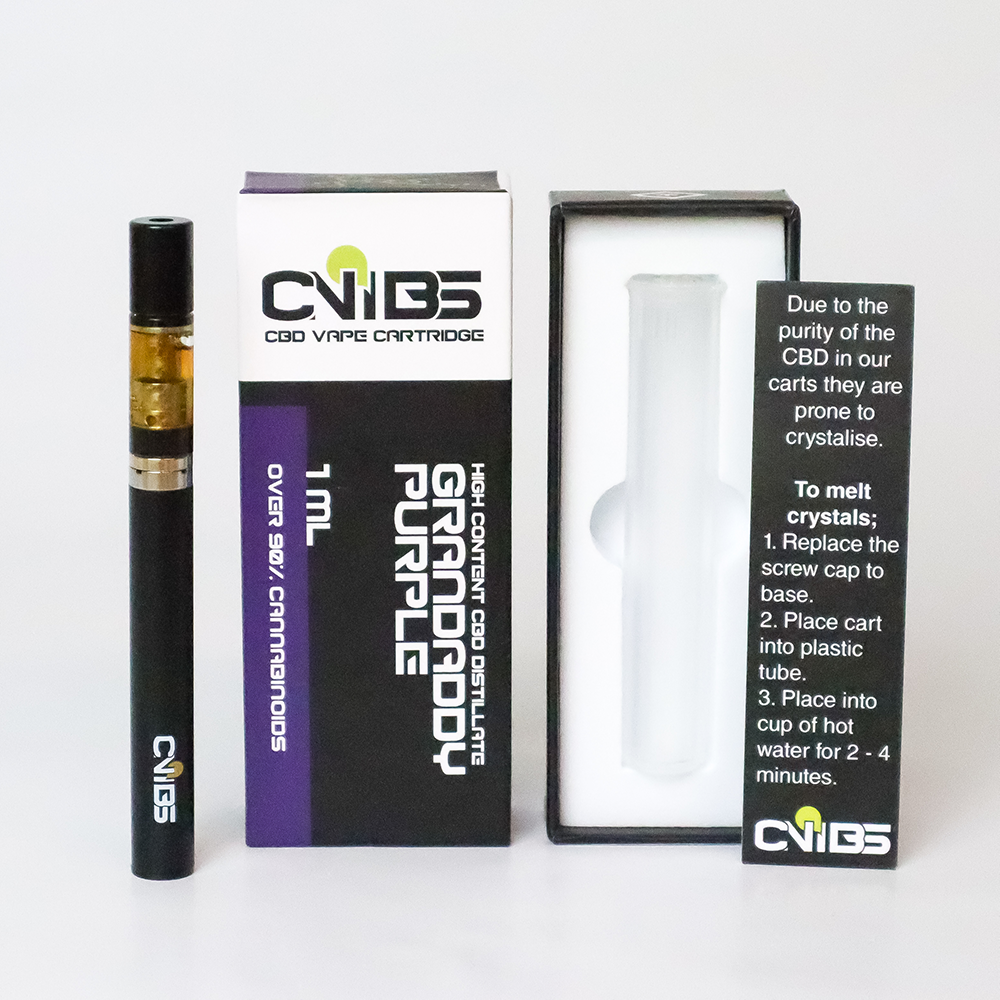 CNIBS - Granddaddy Purple CBD Distillate Cartridge 1mL