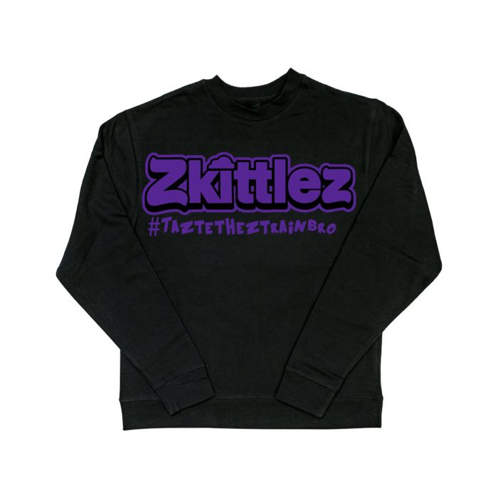 Official Zkittlez Taste The Z Train Purple Crewneck Jumper