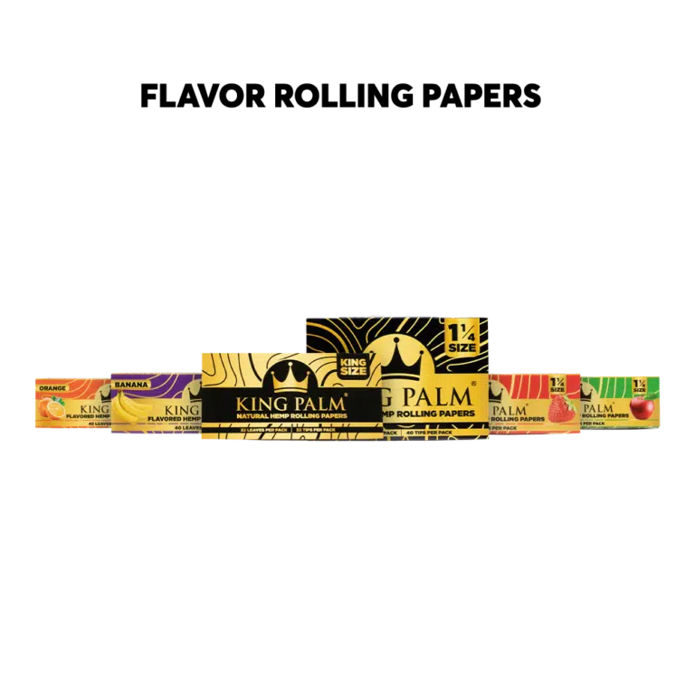 King Palm - Flavored Hemp Rolling Papers, 1-1/4 Size