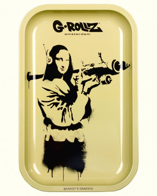G-Rollz - Rolling Tray, Medium, Banksy 'Mona'