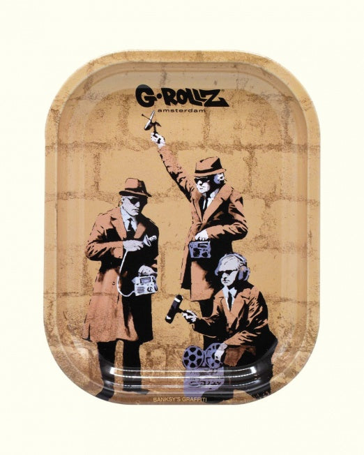 G-Rollz - Rolling Tray, Small, Banksy 'Spy'