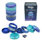 Chongz - 50mm, D-Lux, “POD” ,7 Part, Grinder, Blue & Purple