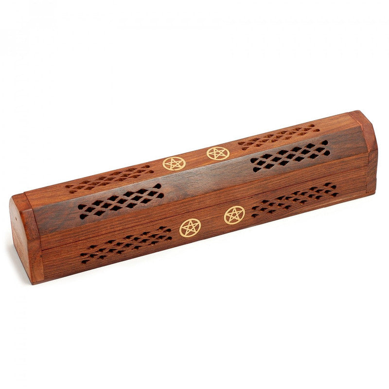 Holistic - Incense Holder, Carved Wooden Box