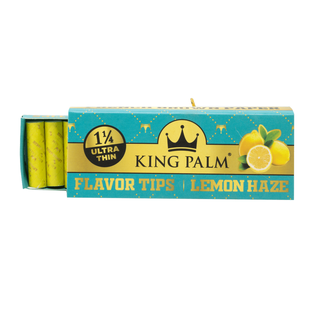 King Palm -  1-1/4", French Rolling Papers & Flavoured Tips