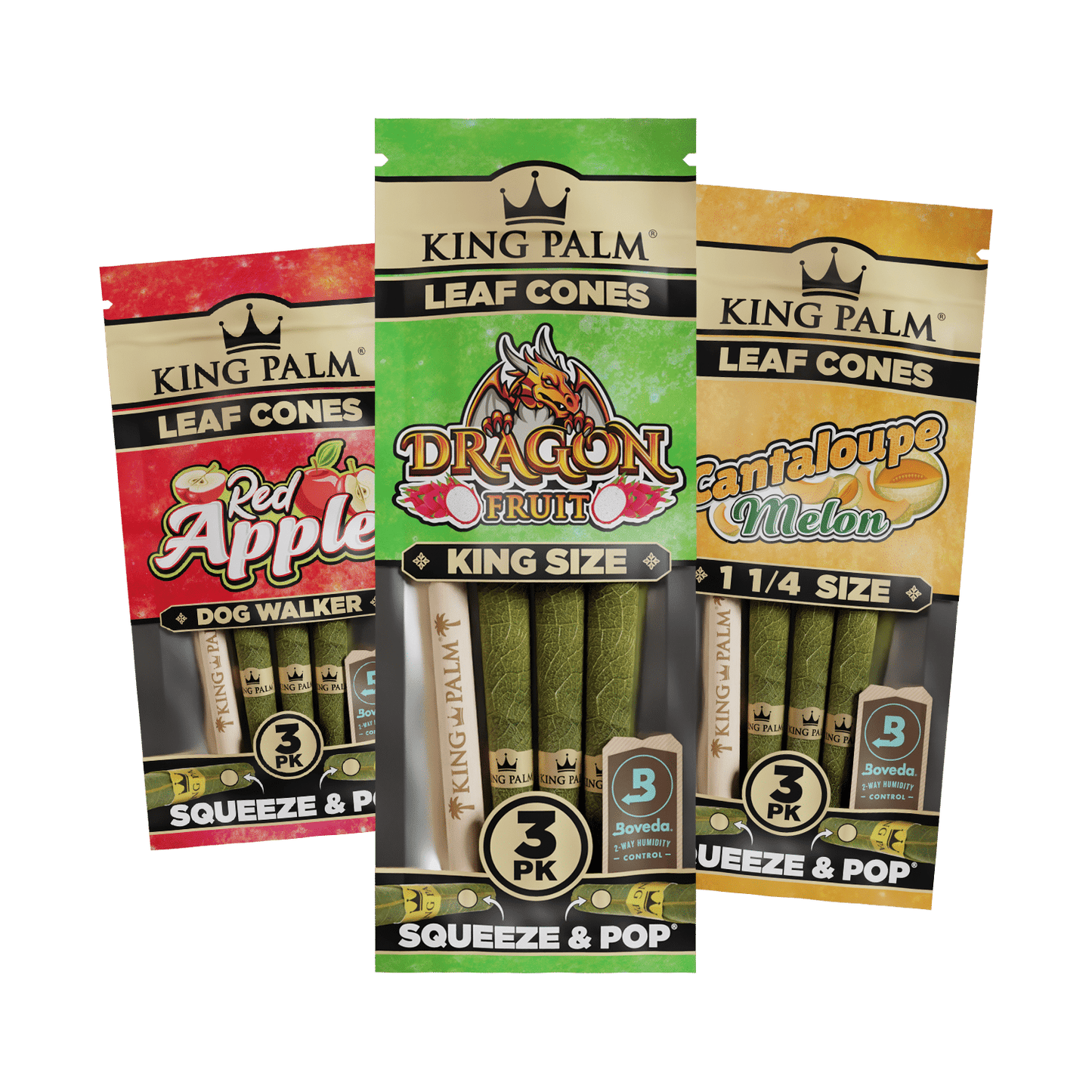 King Palm - Flavoured Palm Cones, 3pk