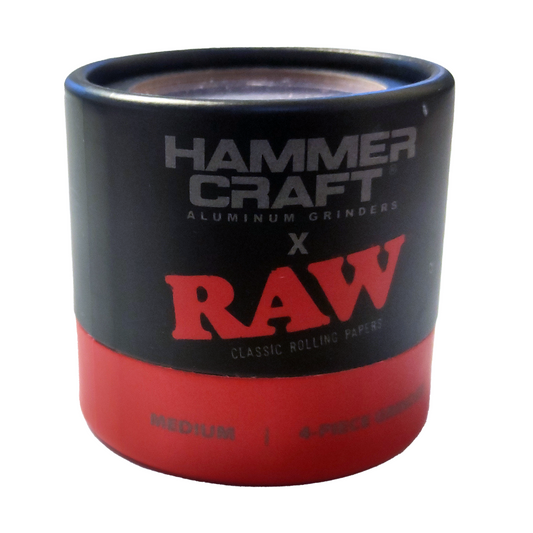 RAW - 63mm Hammer Craft Grinder, 4 pc