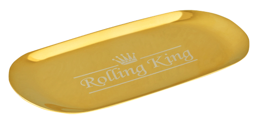 Rolling King - Rolling Tray, Medium, Steel, Gold