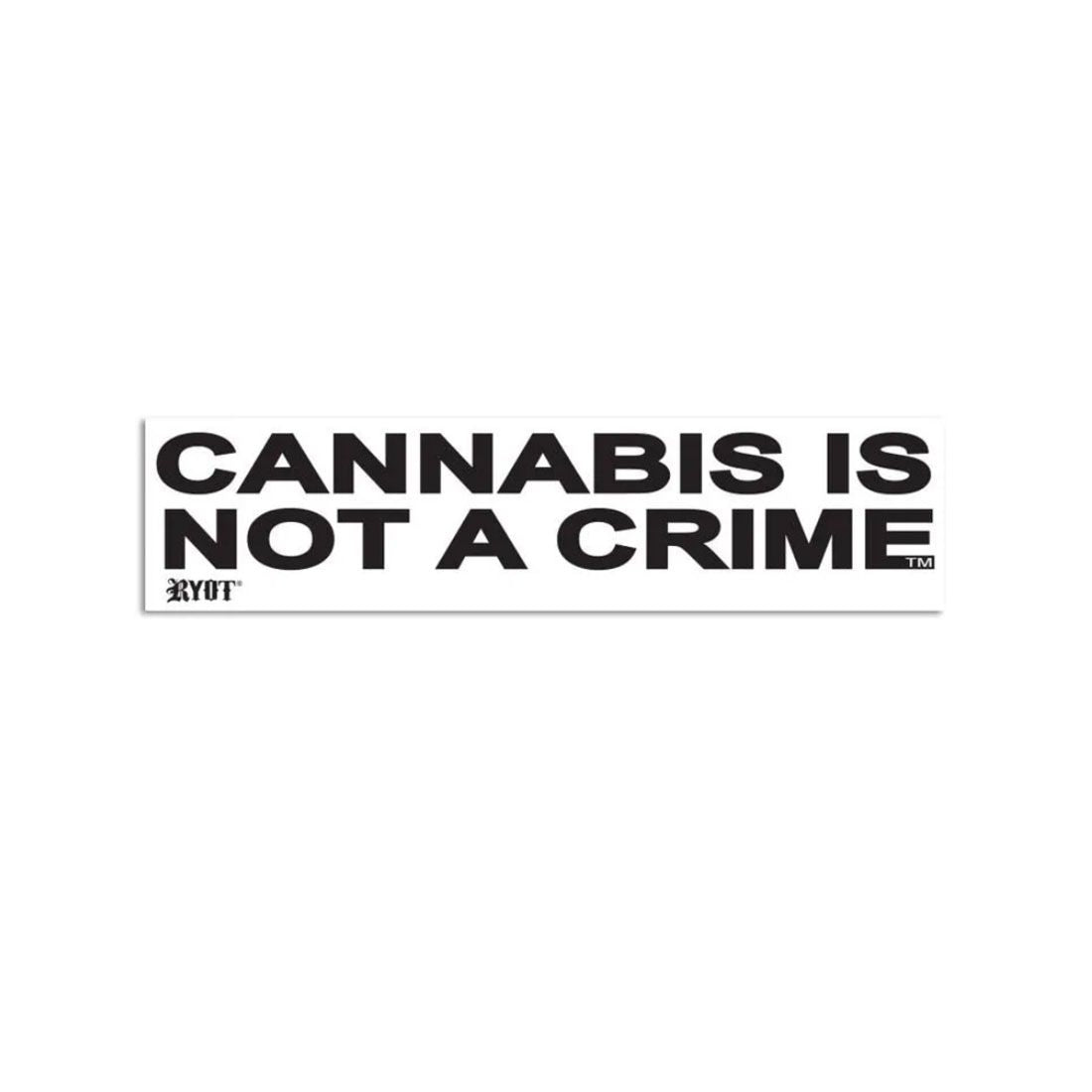 RYOT - Sticker, Cannabis Is Not A Crime
