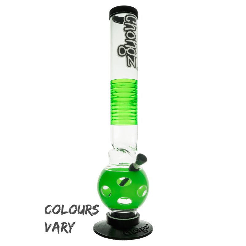 Chongz - Acrylic Waterpipe, 40cm, “Rueben Prendergast” Ice Twist Bubble