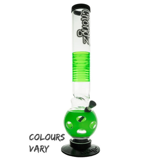 Chongz - Acrylic Waterpipe, 40cm, Ice Twist Bubble, “Rueben Prendergast”