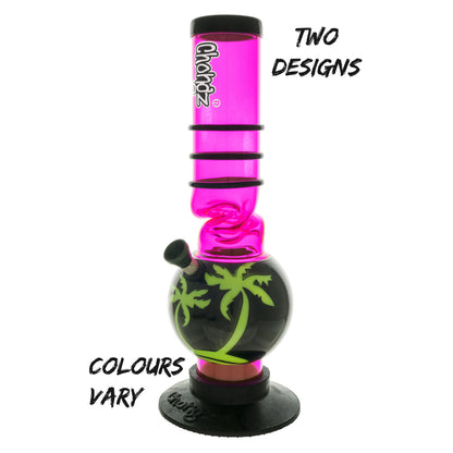 Chongz - Acrylic Waterpipe, 30cm, “Bunny Boiler” Bubble Ice Twist