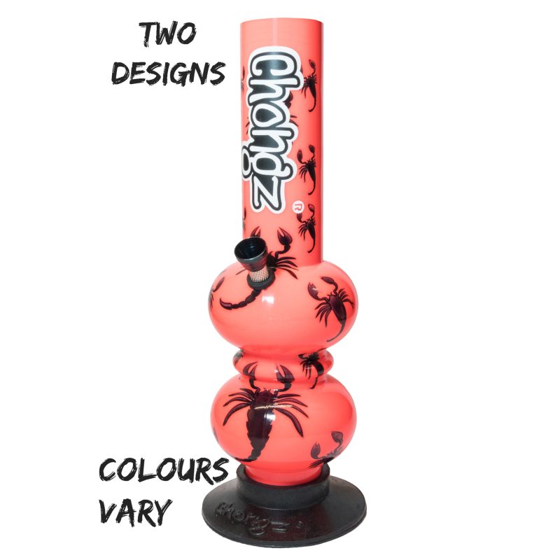 Chongz - Acrylic Waterpipe, 30cm, “Kevin Leafman” Double Bubble