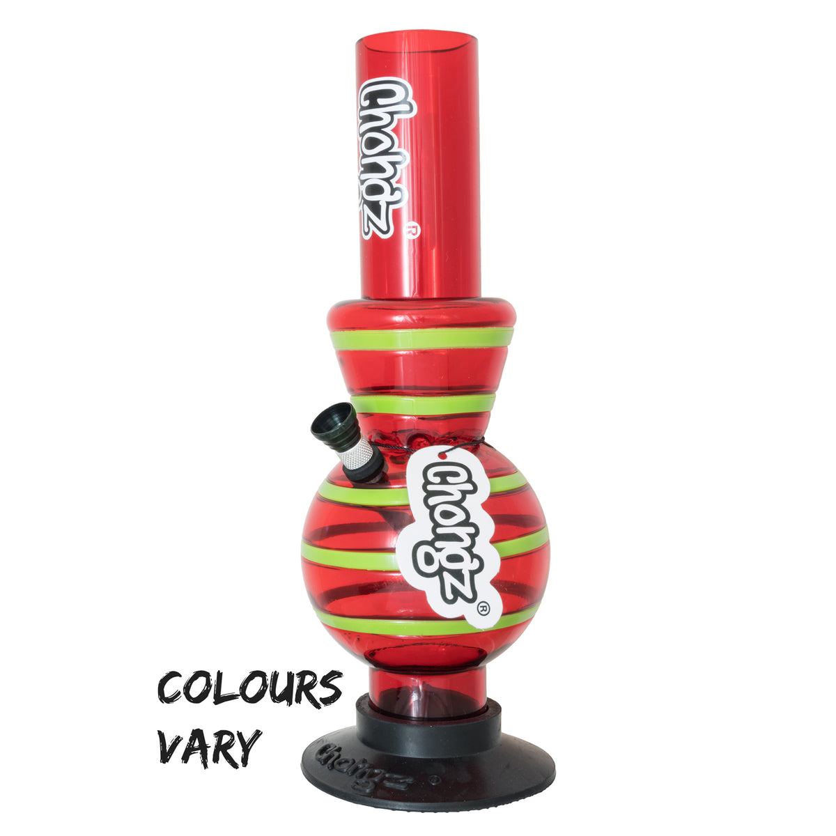 Chongz - Waterpipe, Acrylic, 30cm, Double Bubble, “Gut Rot”