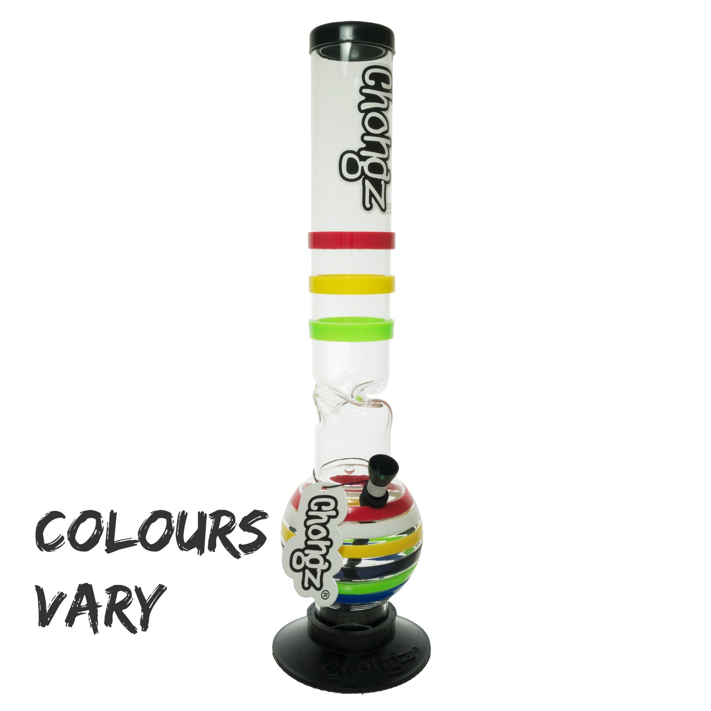 Chongz - Waterpipe, Acrylic, 40cm, Bubble w/ Ice Twist, “Ciara”