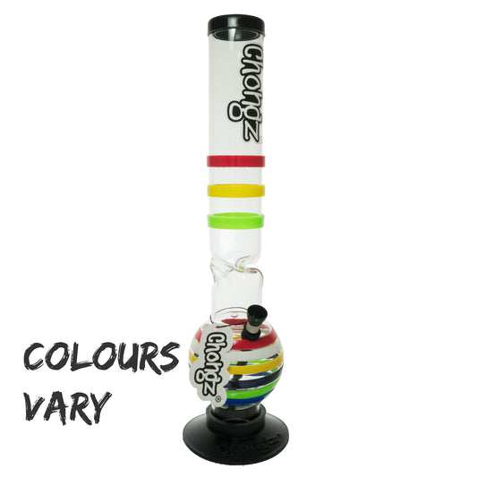 Chongz - Waterpipe, Acrylic, 40cm, Bubble w/ Ice Twist, “Ciara”