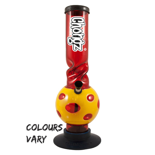 Chongz - Waterpipe, Acrylic, 30cm, Bubble w/ Ice Twist, “Blue Hawaiian”